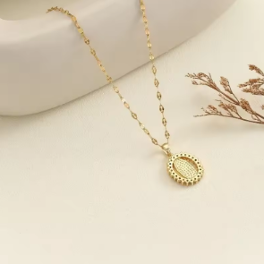 Auvella Blessed Grace Medallion Necklace