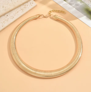 Auvella Golden Radiance Collar Necklace