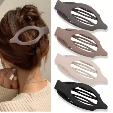Auvella Lay-Flat Oval Hair Clip Set
