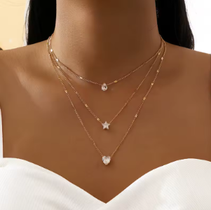 Auvella Celestial Layers Necklace